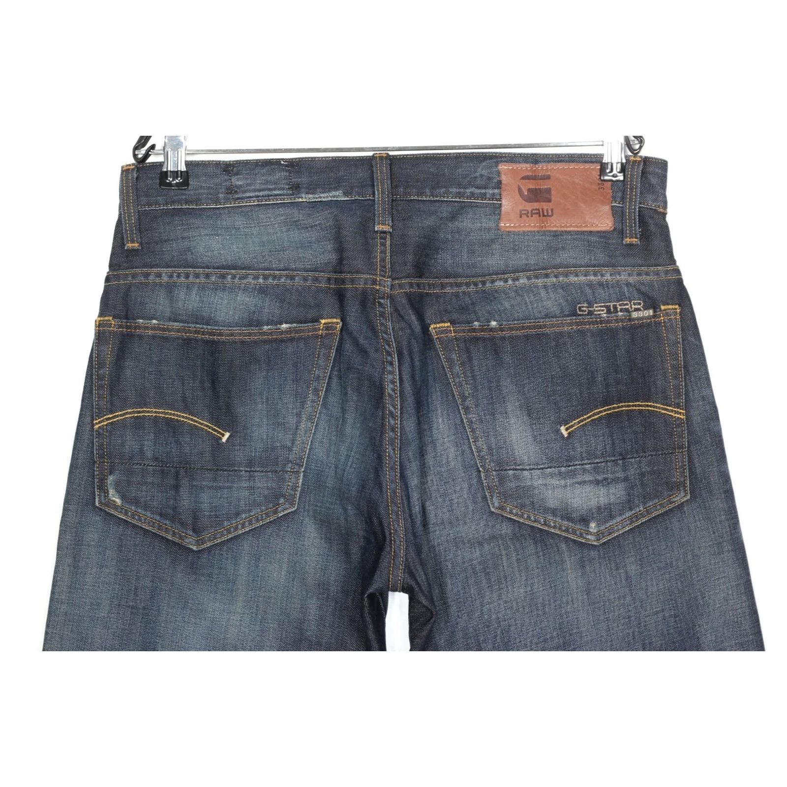 G-Star G-Star 3301 STRAIGHT Jeans Men 32x32 Blue 5-Pocket Denim Regular 3301 DZ6676 Size US 32 / EU 48 - 3 Thumbnail