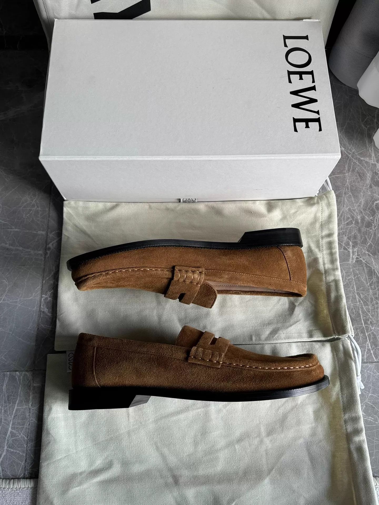 Loewe Loewe Campo suede loafers brown men's 40 Size US 7 / EU 40 - 6 Thumbnail