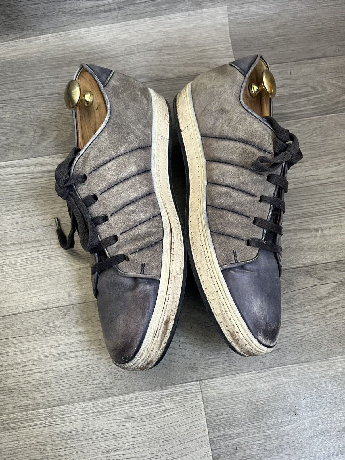 Berluti Berluti playfield grey patina sneakers sz 11 Size US 12 / EU 45 - 8 Thumbnail