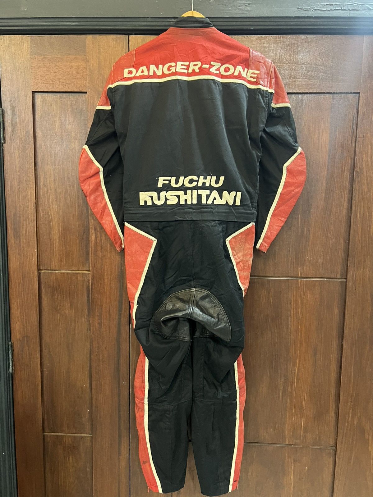 Japanese Brand Kushitani Hamamatsu Racing Team Overall Big Logo Embroidered Size US 34 / EU 50 - 2 Thumbnail