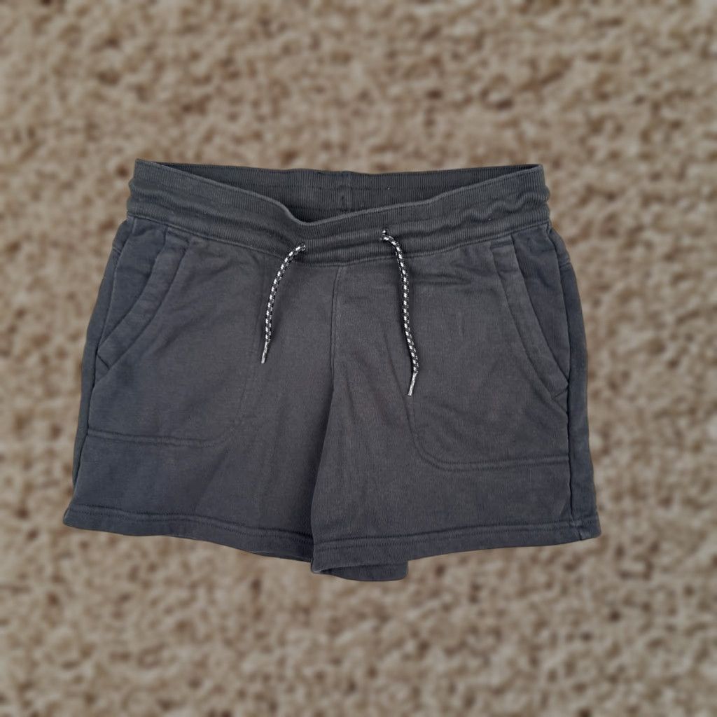 Vintage Columbia Shorts Women Bermuda Activewear Gray Cotton Blend Elastic Waist Zip Pocket Embroidered Logo 5 in Inseam Regular Size L Size 36" / US 14 / IT 50 - 1 Thumbnail