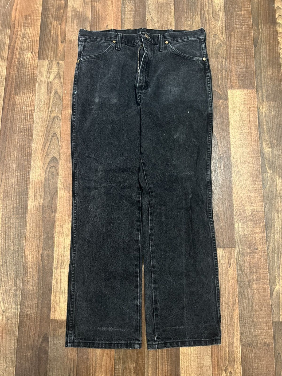 Wrangler Wrangler Black Denim Size US 33 - 1 Thumbnail