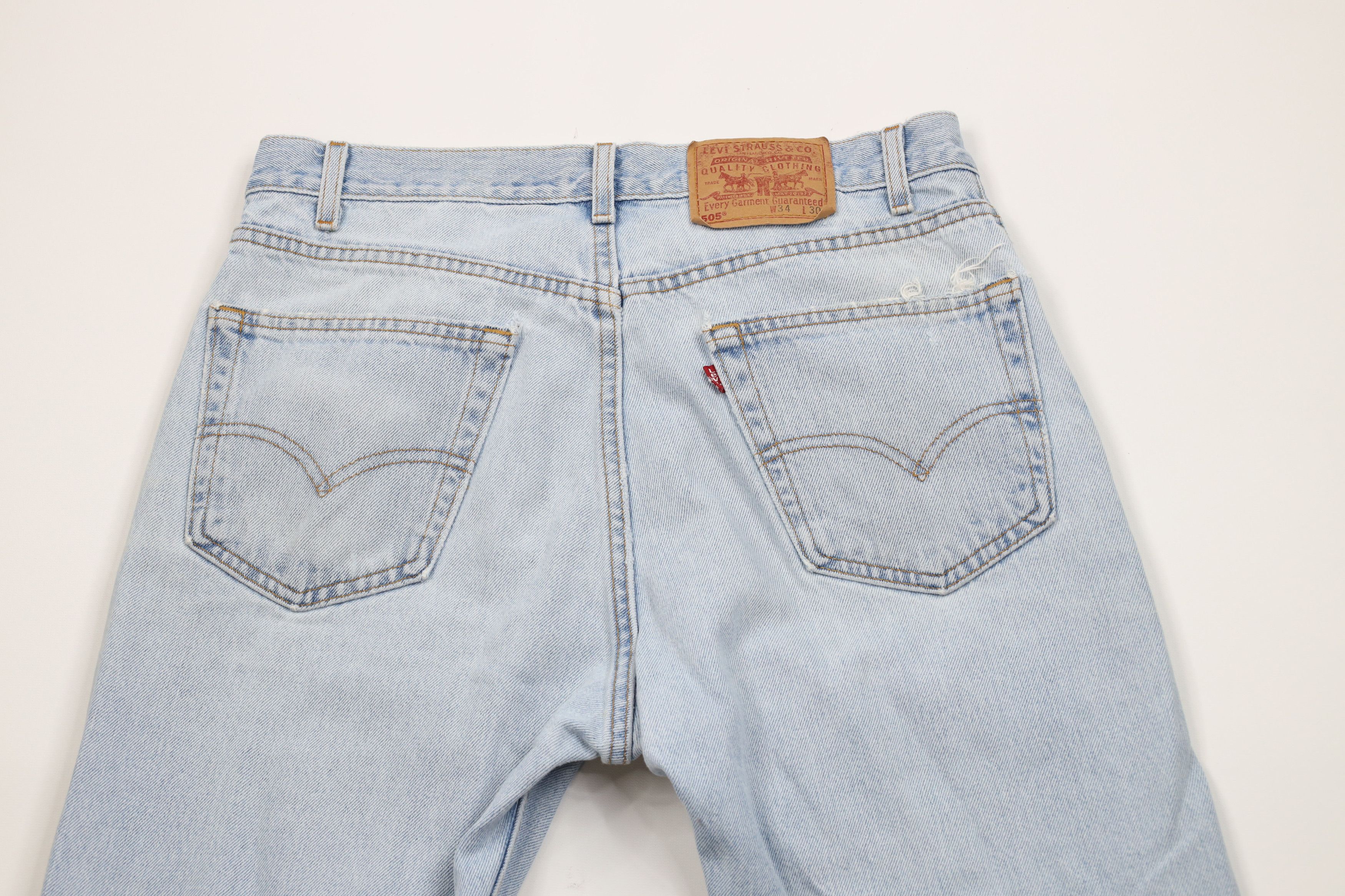 Levi's × Vintage Vintage Y2K 2002 Levis 505 Regular Straight Leg Jeans USA Size US 34 / EU 50 - 13 Thumbnail
