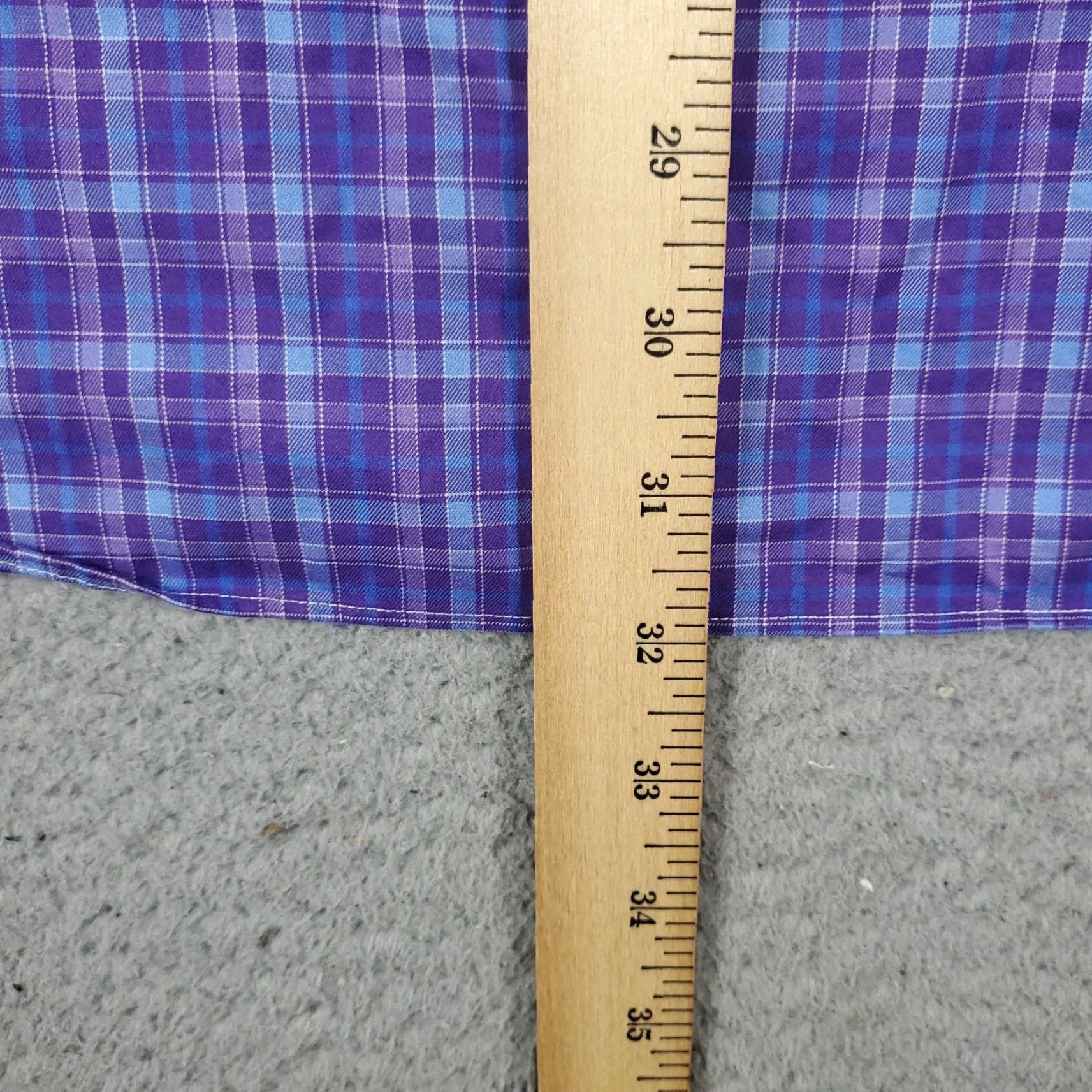 David Donahue David Donahue Shirt Mens Large Purple Plaid Button-Up Long Sleeve Casual Button-Front Collared Shirt Size US L / EU 52-54 / 3 - 4 Thumbnail