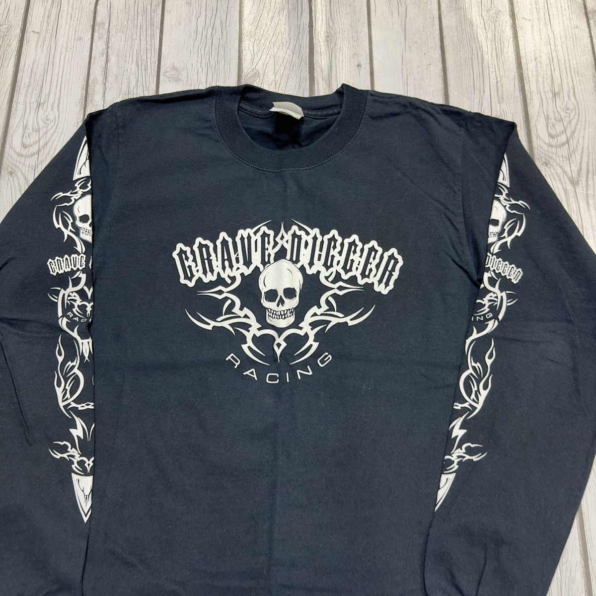 Gildan × Vintage Vintage Grave Digger Racing long sleeve tee Size US S / EU 44-46 / 1 - 3 Thumbnail