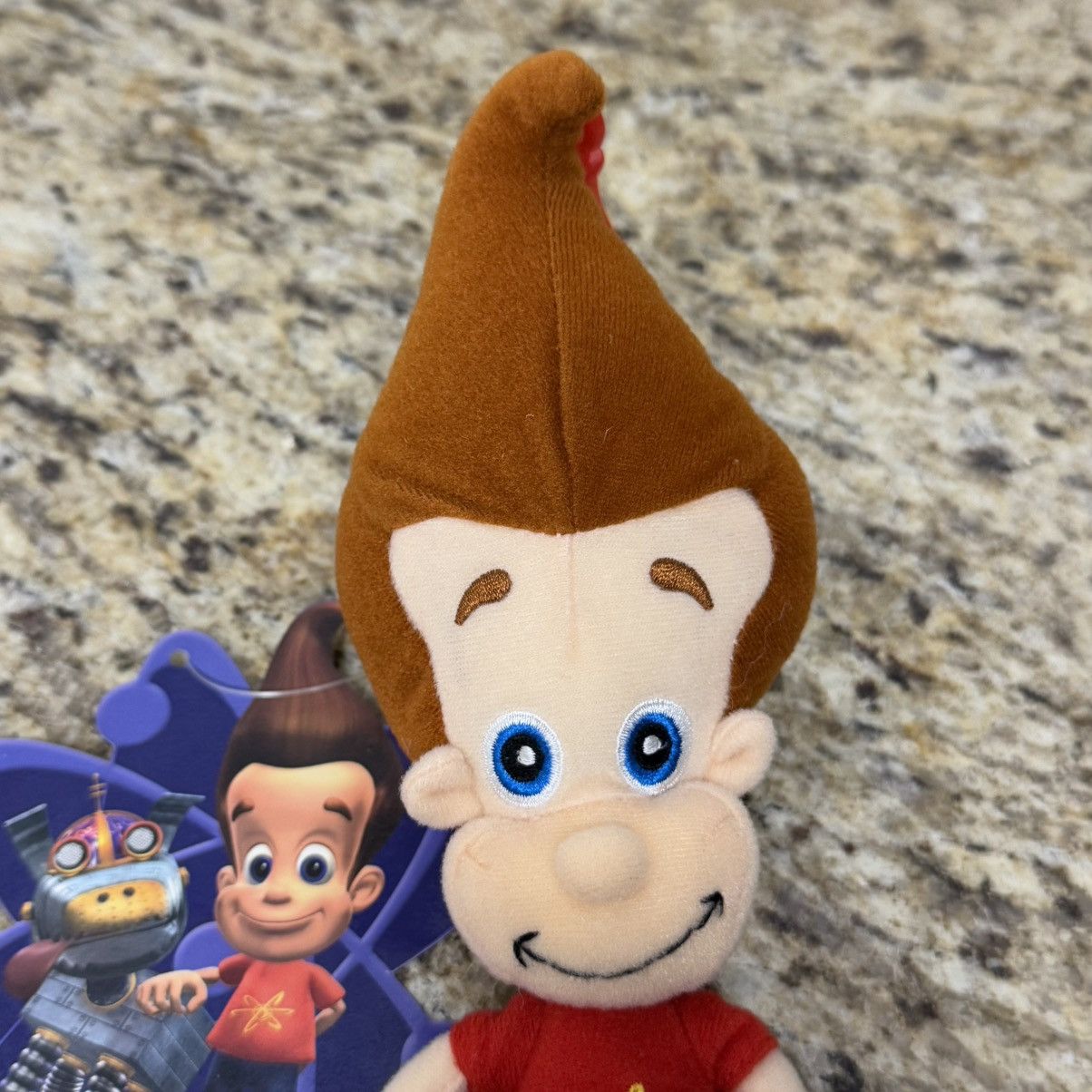 Nickelodeon × Vintage 2003 Jimmy Neutron Plush Zipper Coin Pouch Bag Keychain 10” Size ONE SIZE - 5 Thumbnail