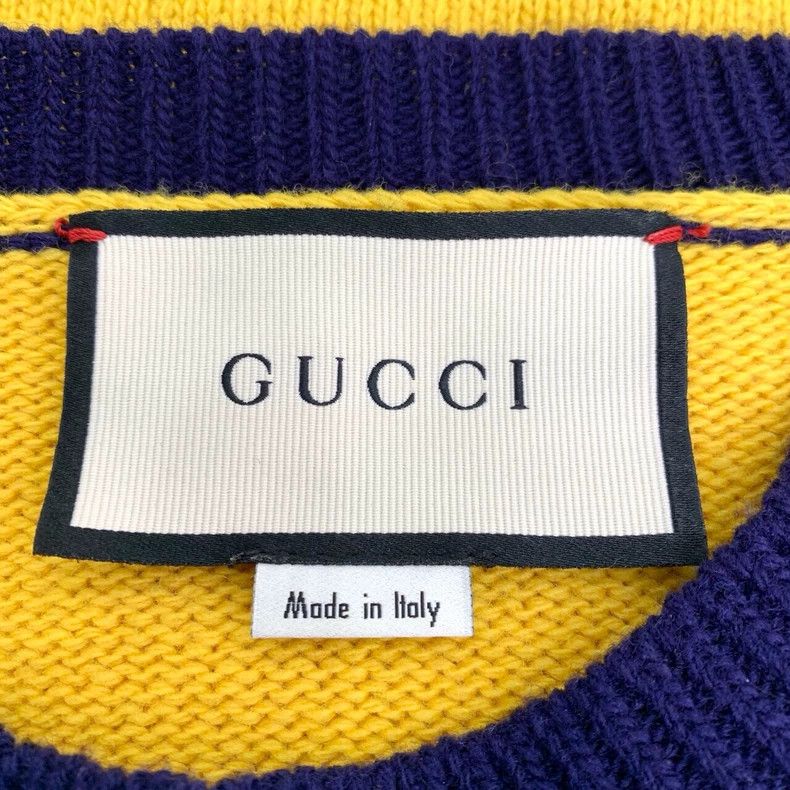 Gucci Gucci Tiger head letter inlaid flower round neck color-bloc Size US M / EU 48-50 / 2 - 6 Thumbnail
