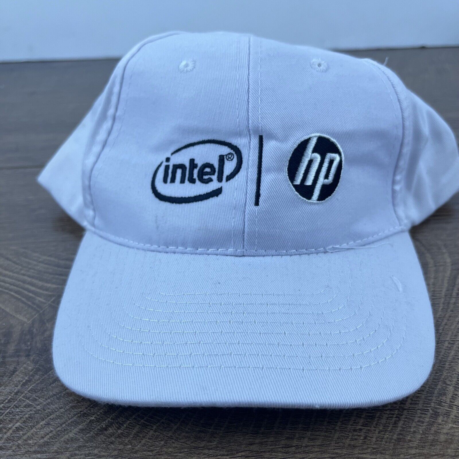 Other Intel HP Hat Baseball Adjustable Hat White Adjustable Hat Ad Size ONE SIZE - 1 Thumbnail