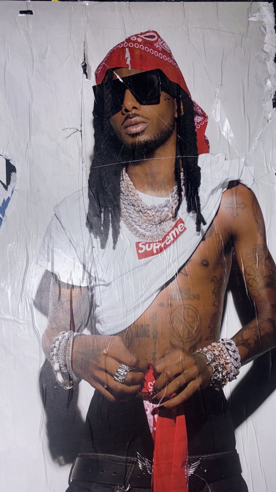 Supreme PLAYBOI CARTI SUPREME (6ft x 4.5ft) POSTER Size 46 - 7 Thumbnail