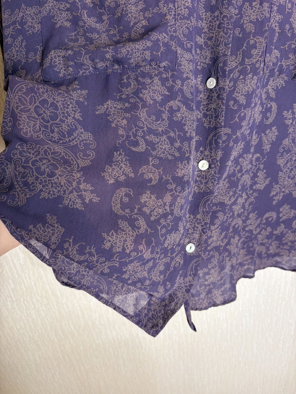 Jean Paul Gaultier Vintage Jean Paul Gaultier pour Gibo Baroque Paisley Blouse Size S / US 4 / IT 40 - 12 Thumbnail