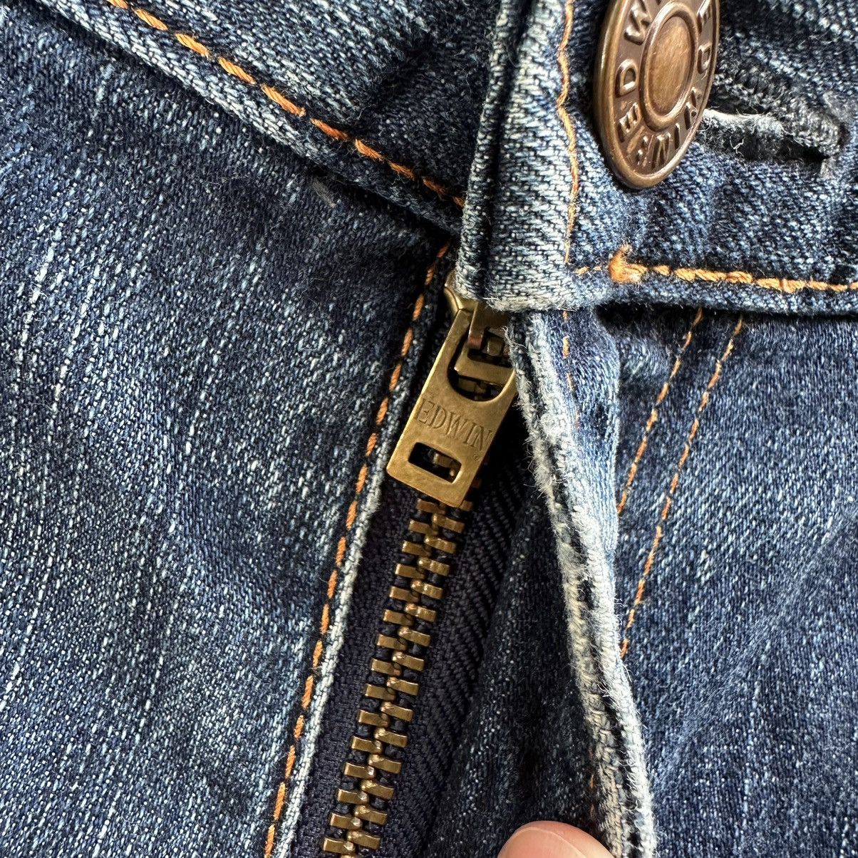 Japanese Brand Vintage Edwin Raw Faded Denim Jean Made In Japan Size 36 Size US 36 / EU 52 - 6 Thumbnail