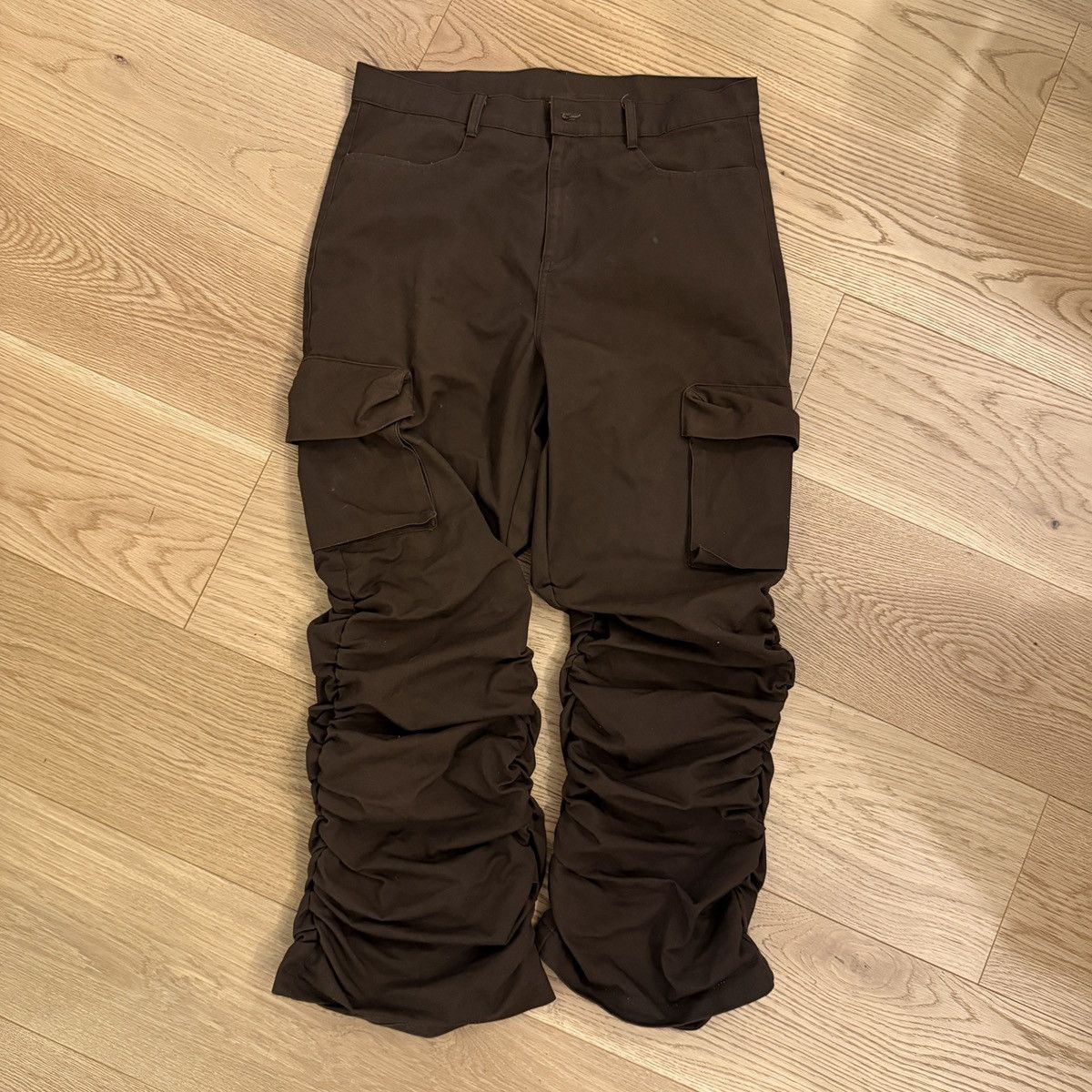 Vintage Stacked Brown Pants Size US 40 / EU 56 - 1 Thumbnail