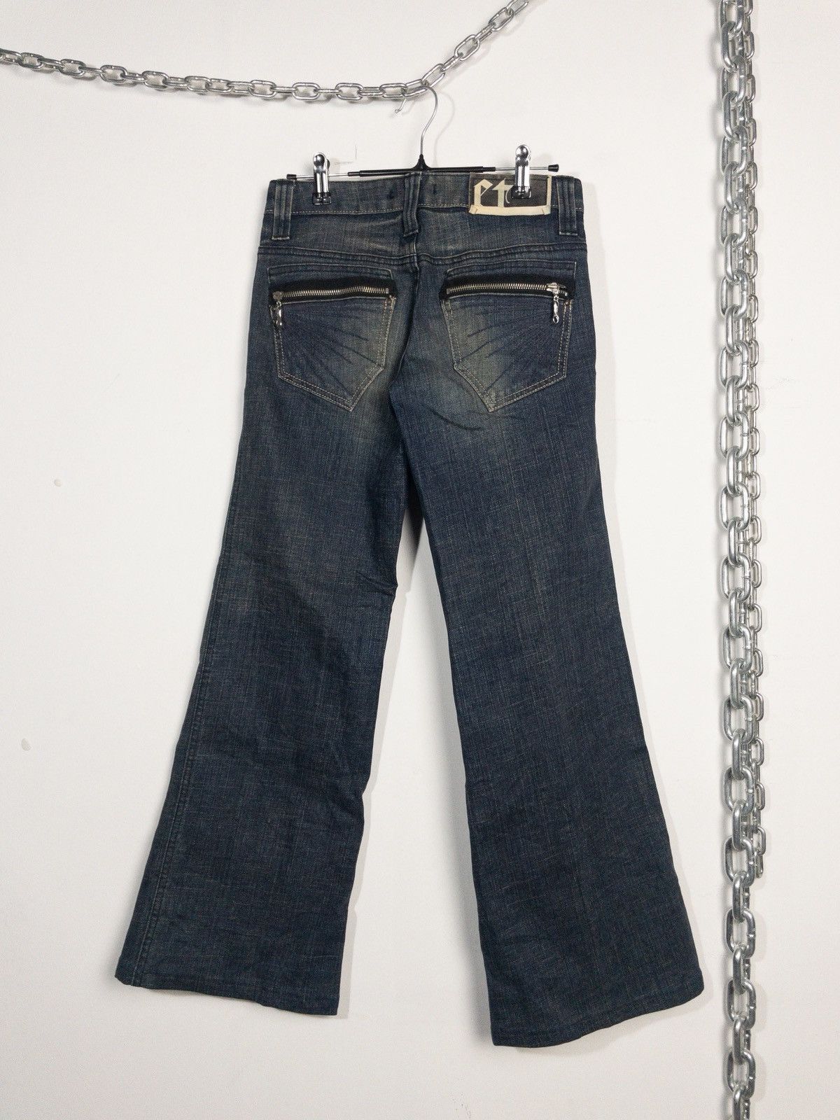 Tornado Mart ET Flare Jeans Washed Faded Flare like Tornado Mart Size US 29 - 4 Thumbnail