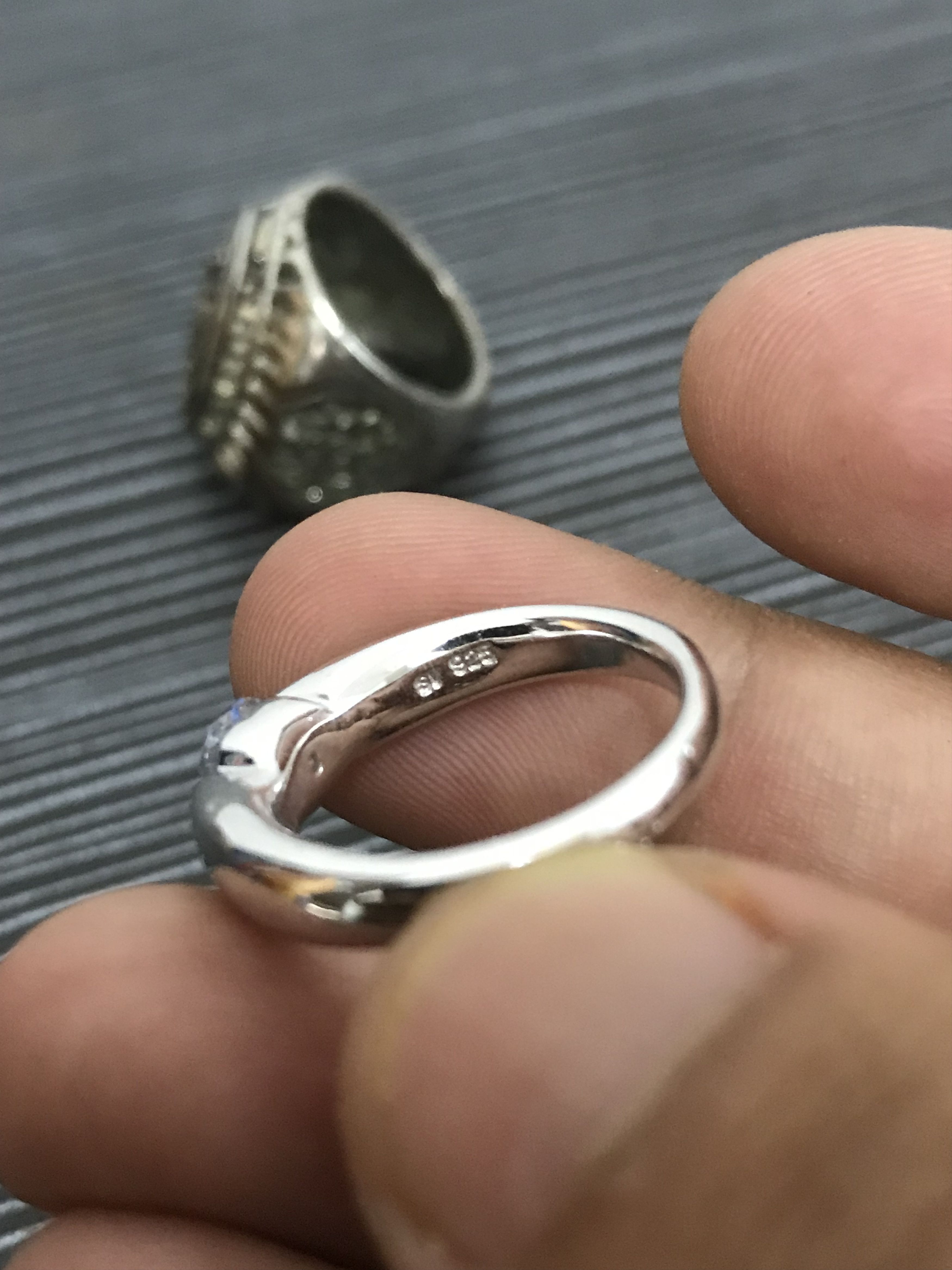 Jewelry Silver Ring Combo Two Item Size ONE SIZE - 3 Thumbnail