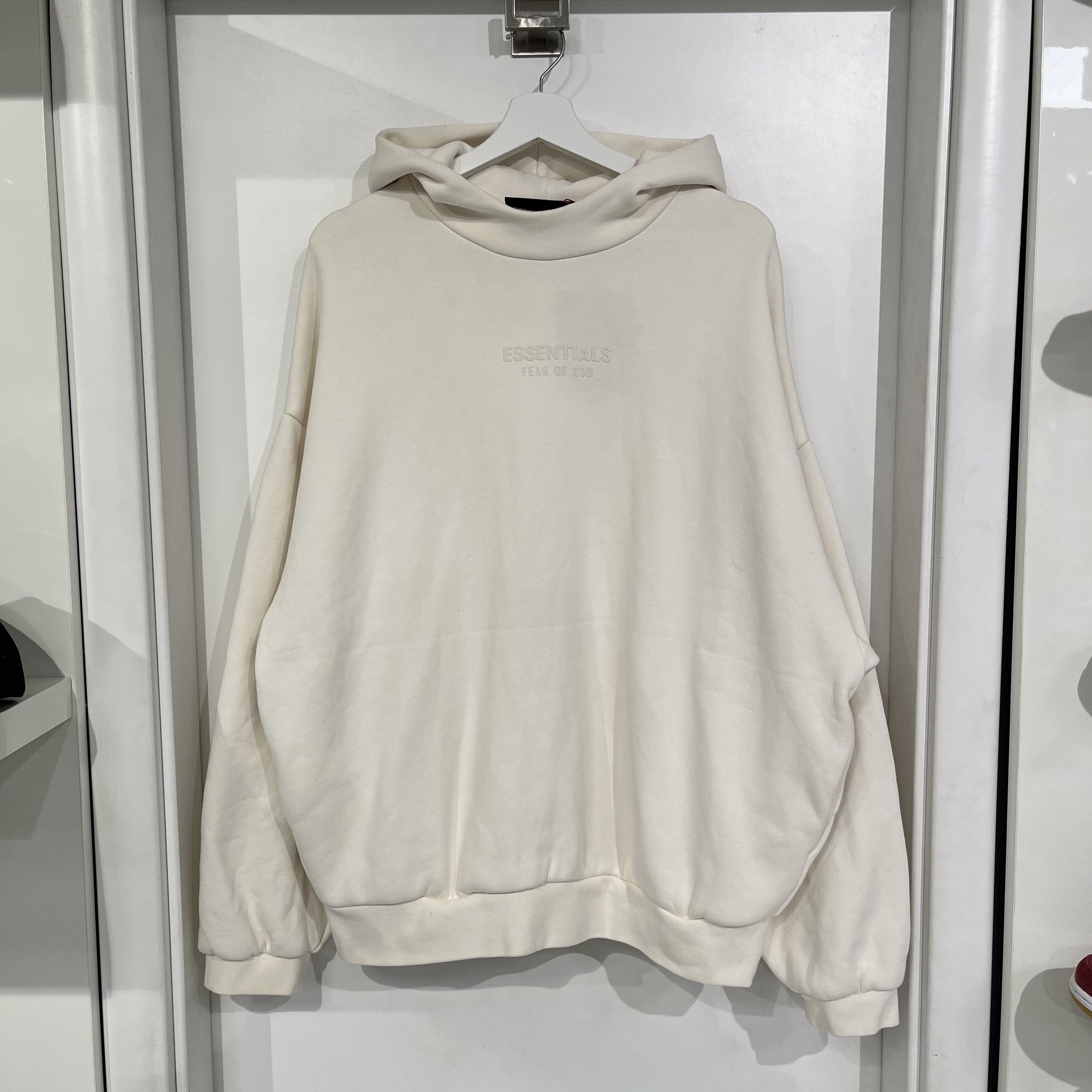 Essentials Fear of God Essentials Classic Fit Hoodie Cloud White Size US M / EU 48-50 / 2 - 1 Thumbnail