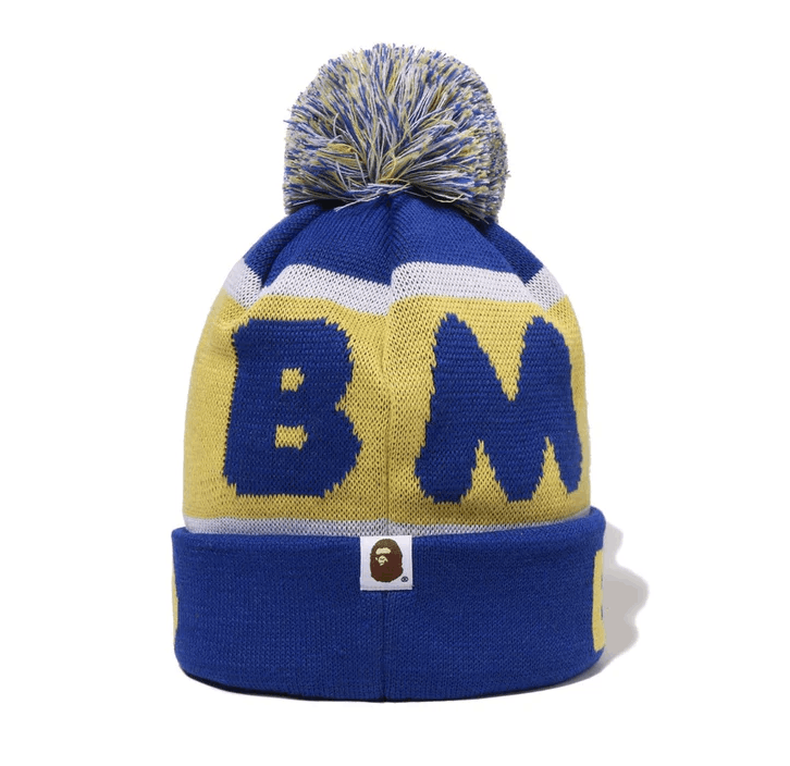 Bape Bape BABY MILO POM POM KNIT CAP Beanie Kids Size ONE SIZE - 2 Thumbnail