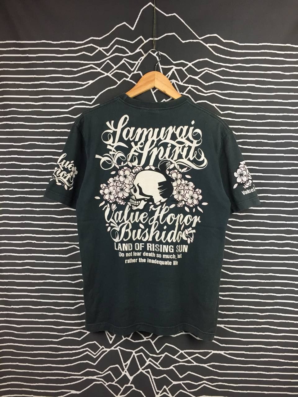 image of Archival Clothing x Tedman VTG Ted Company Samurai Spirit Value Honor Tee in Black (Size Large)