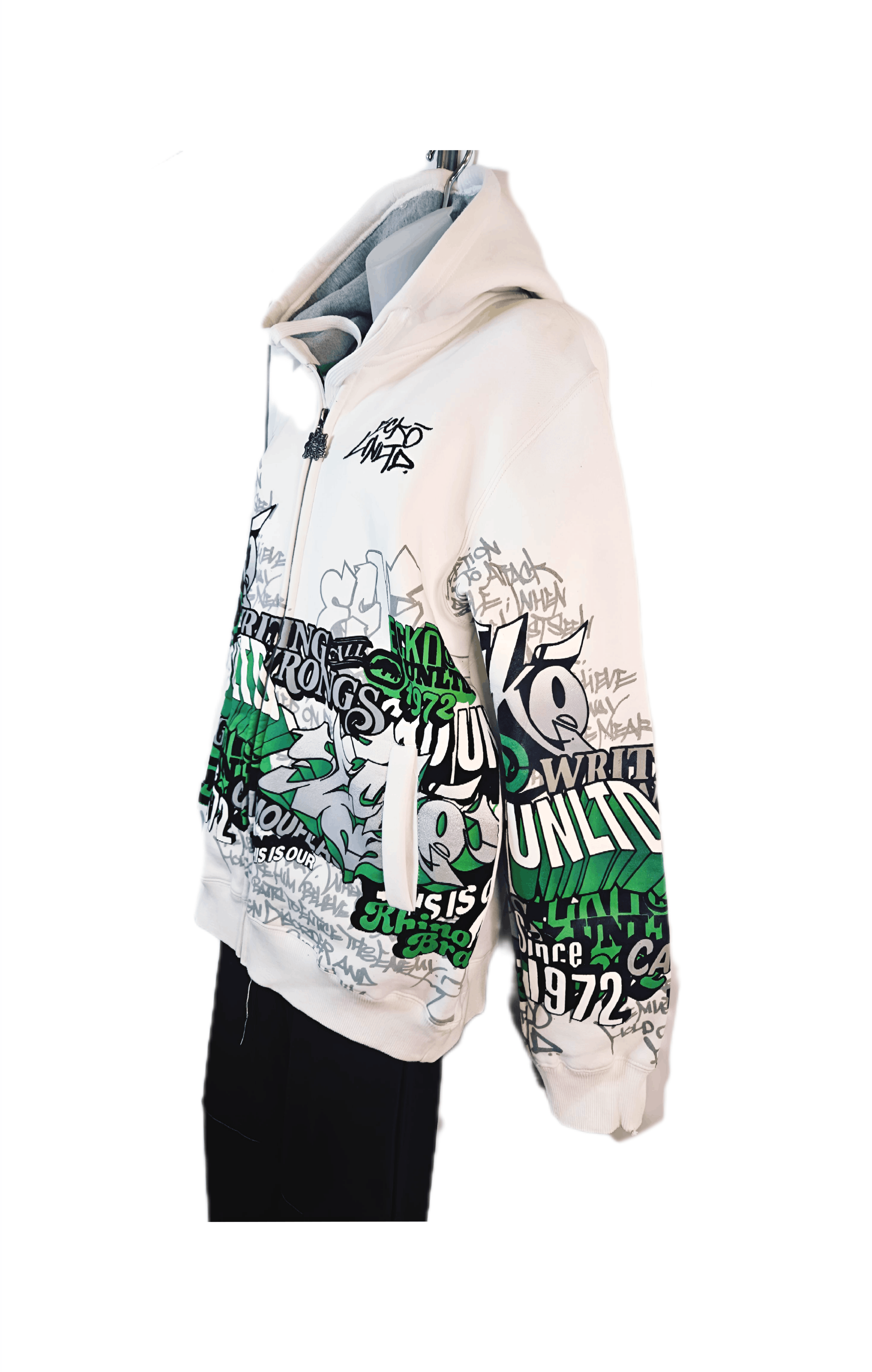 Marc Ecko Men’s Mark Ecko 2002 Graffiti Hoodie, Mint Condition: Size US L / EU 52-54 / 3 - 6 Thumbnail
