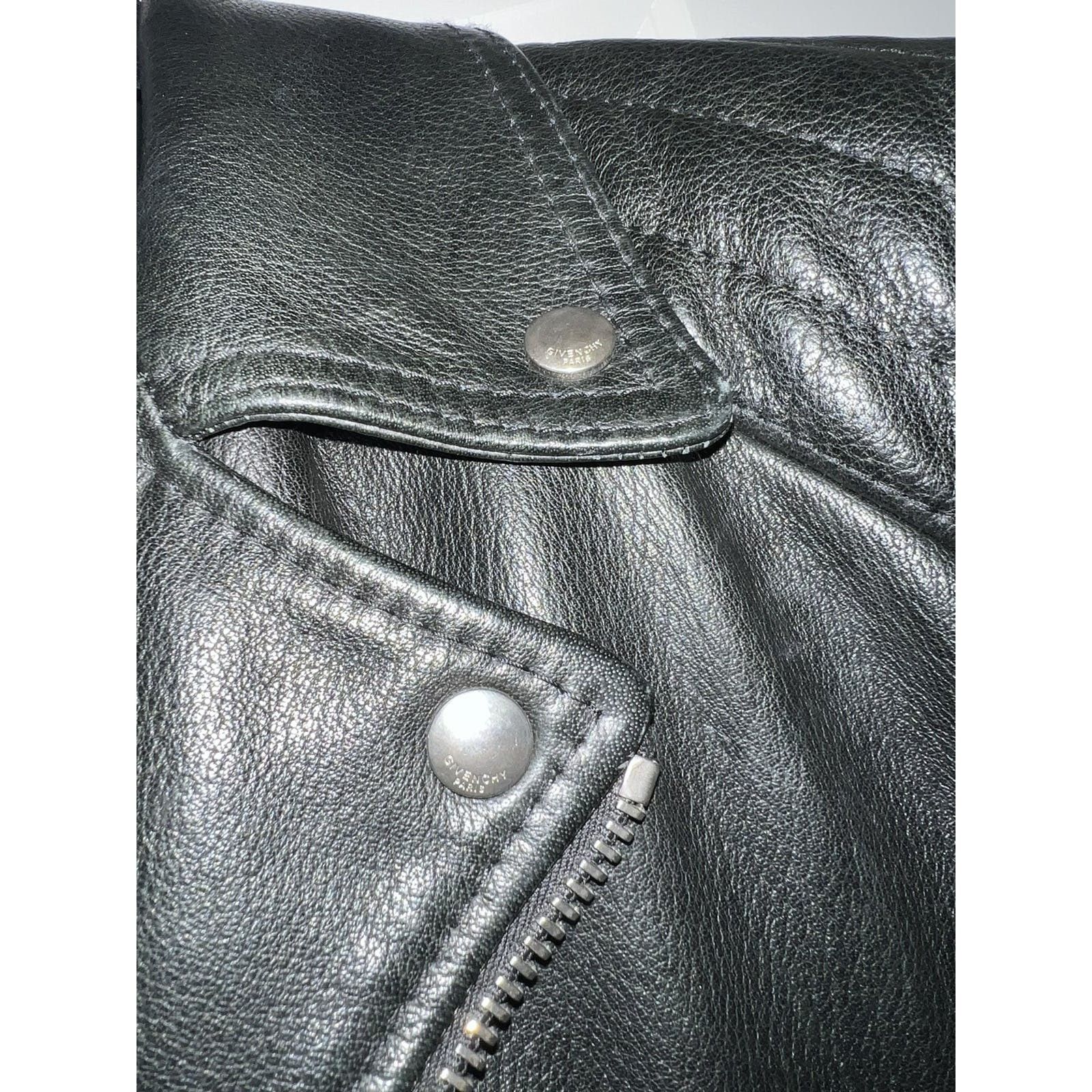 Givenchy Givenchy Buffalo Leather Classic Biker Jacket Size US M / EU 48-50 / 2 - 9 Thumbnail