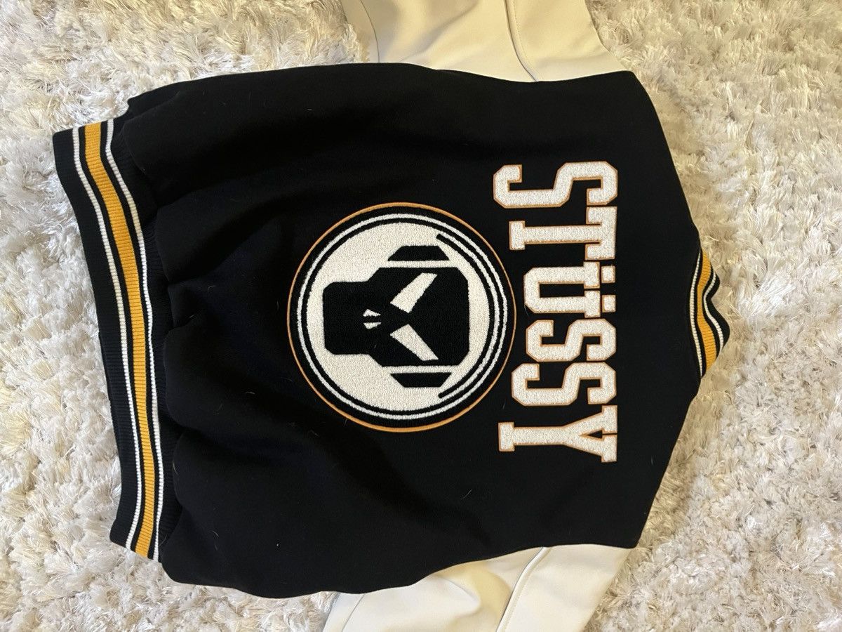 Small- Stussy X Goldie Metalheadz 30 Varsity Jacket Black