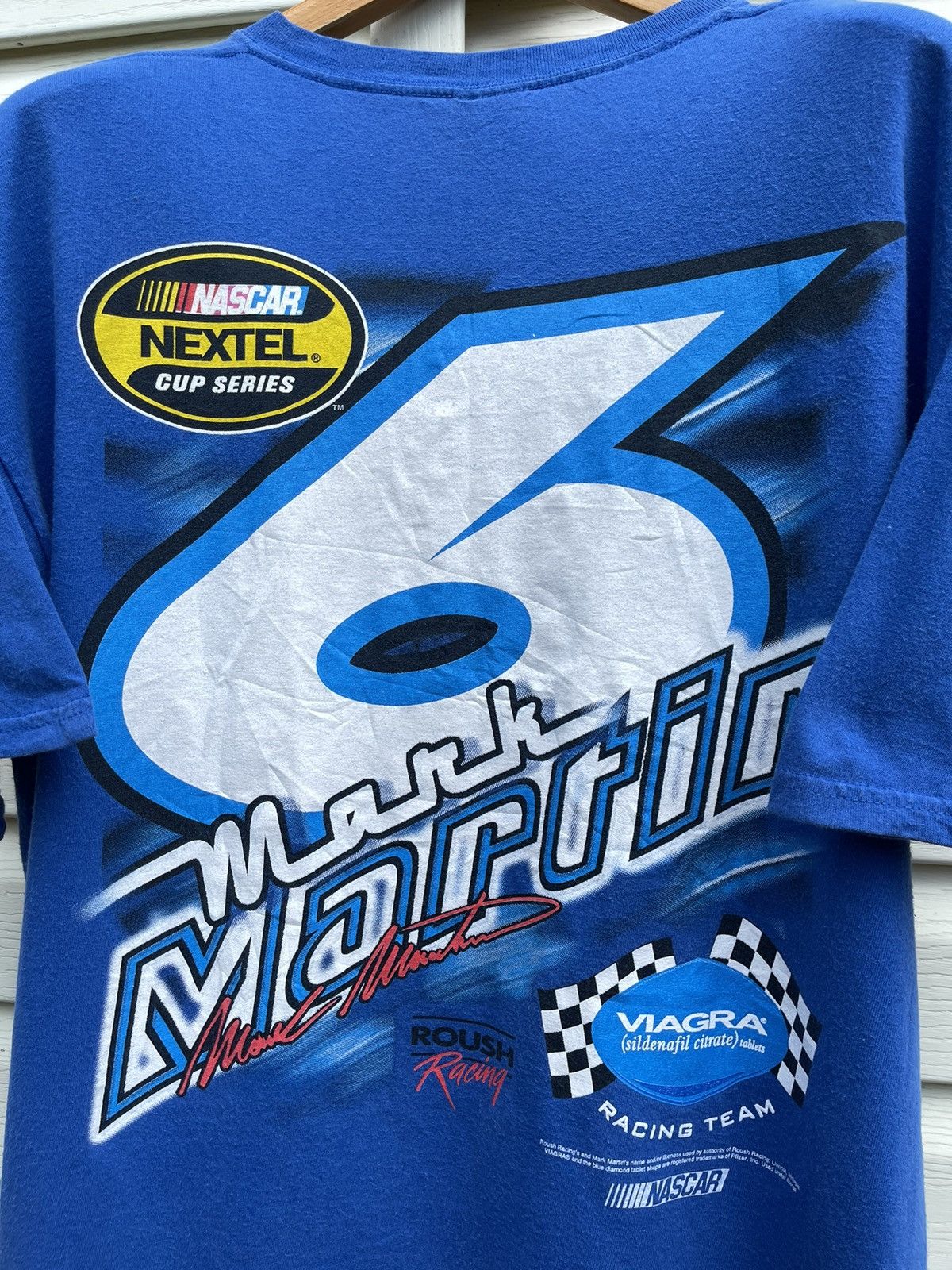 NASCAR Mark Martin Ford Racing Viagra NASCAR Cup Series Tee Shirt Size US XL / EU 56 / 4 - 11 Thumbnail