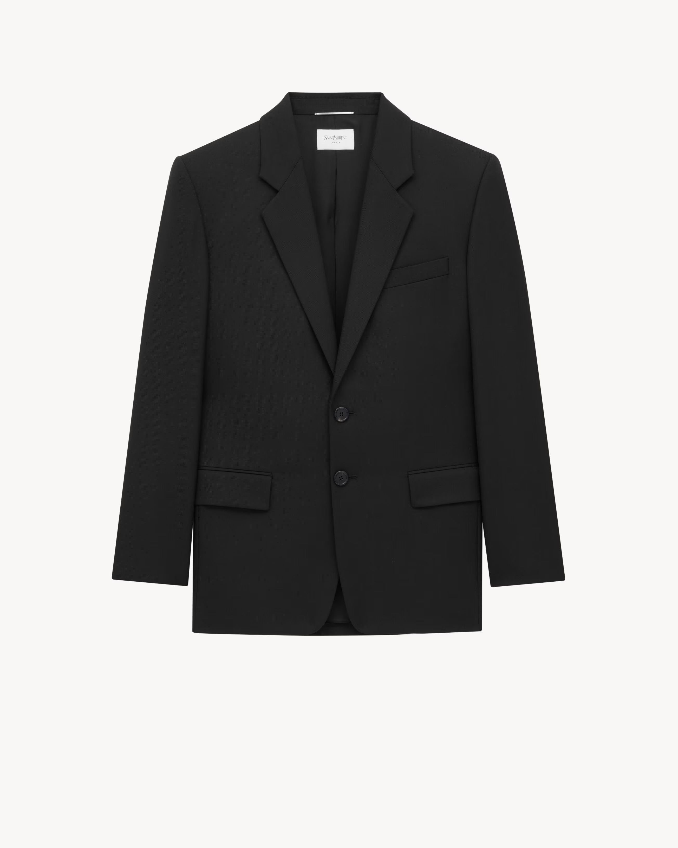 Saint Laurent Paris Saint Laurent Gabardine Black Slim Suit 48 NWT Size 48R - 1 Thumbnail