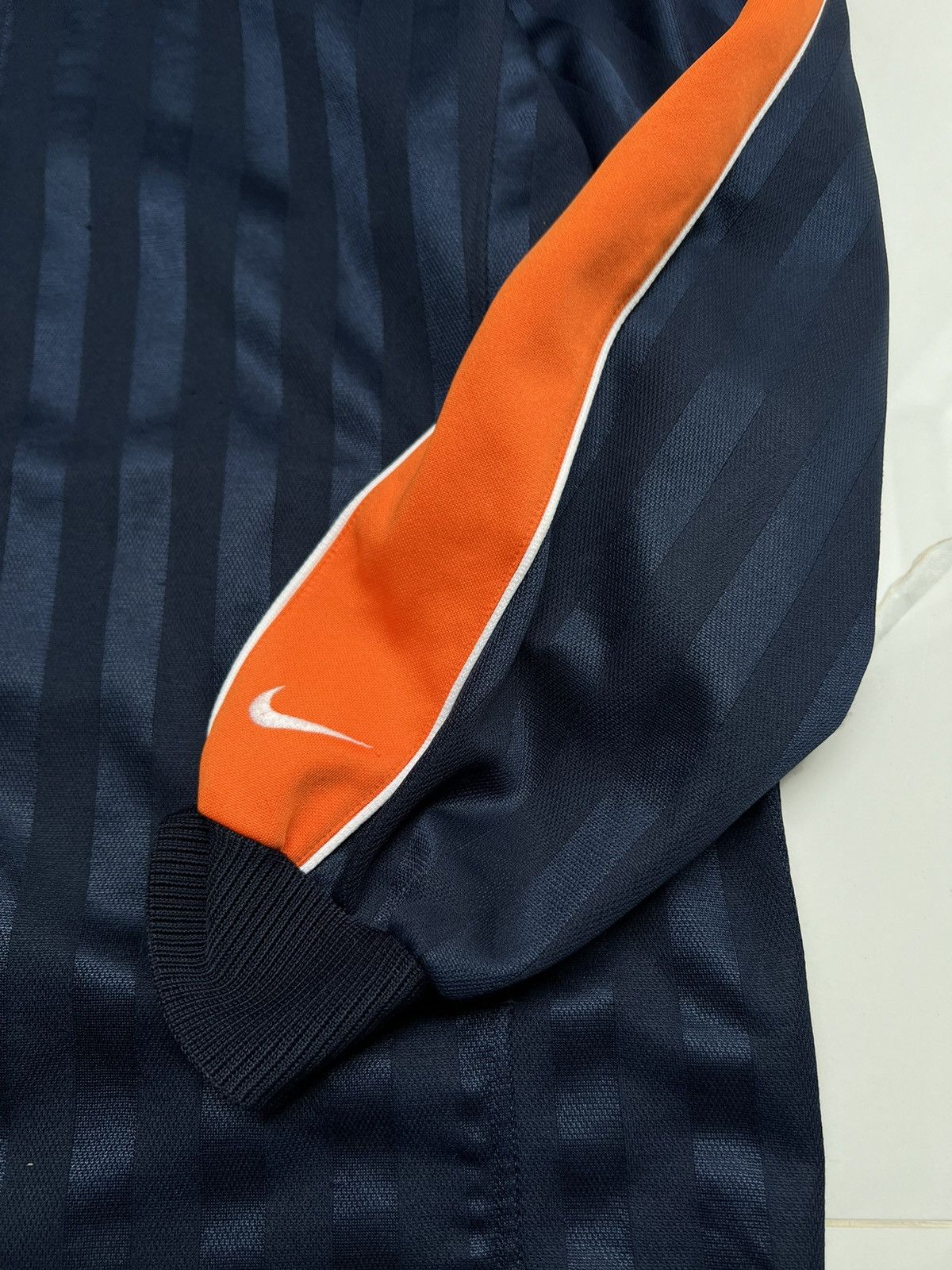 Nike × Vintage 90’s NIKE TEAM DRI FIT DOUBLE SWOOSH Y2K TRACK JACKET Size US L / EU 52-54 / 3 - 4 Thumbnail
