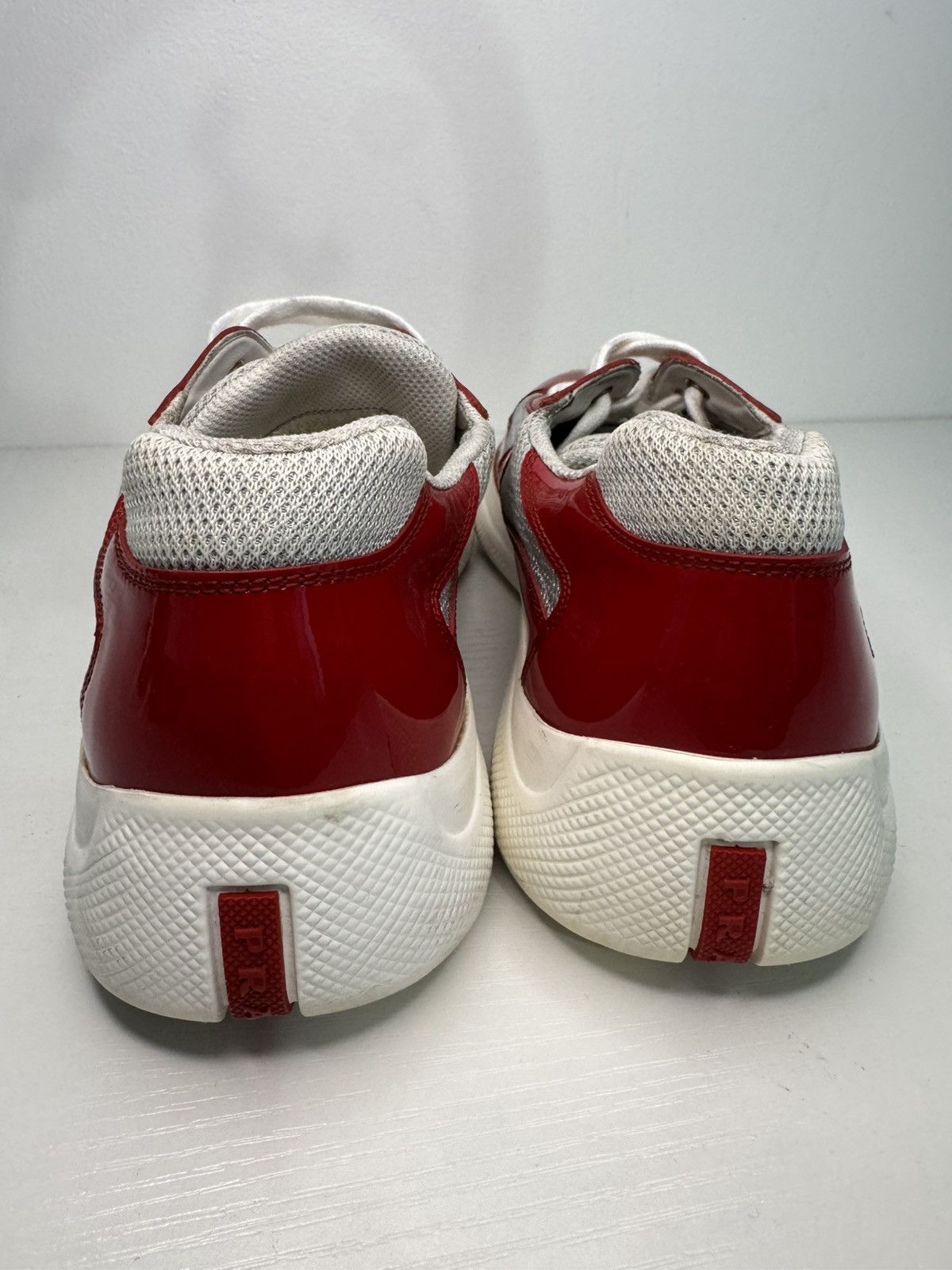 Prada Prada America’s Cup Red Patent Sneakers SZ 9.5/42.5 Size US 9.5 / EU 42-43 - 4 Thumbnail