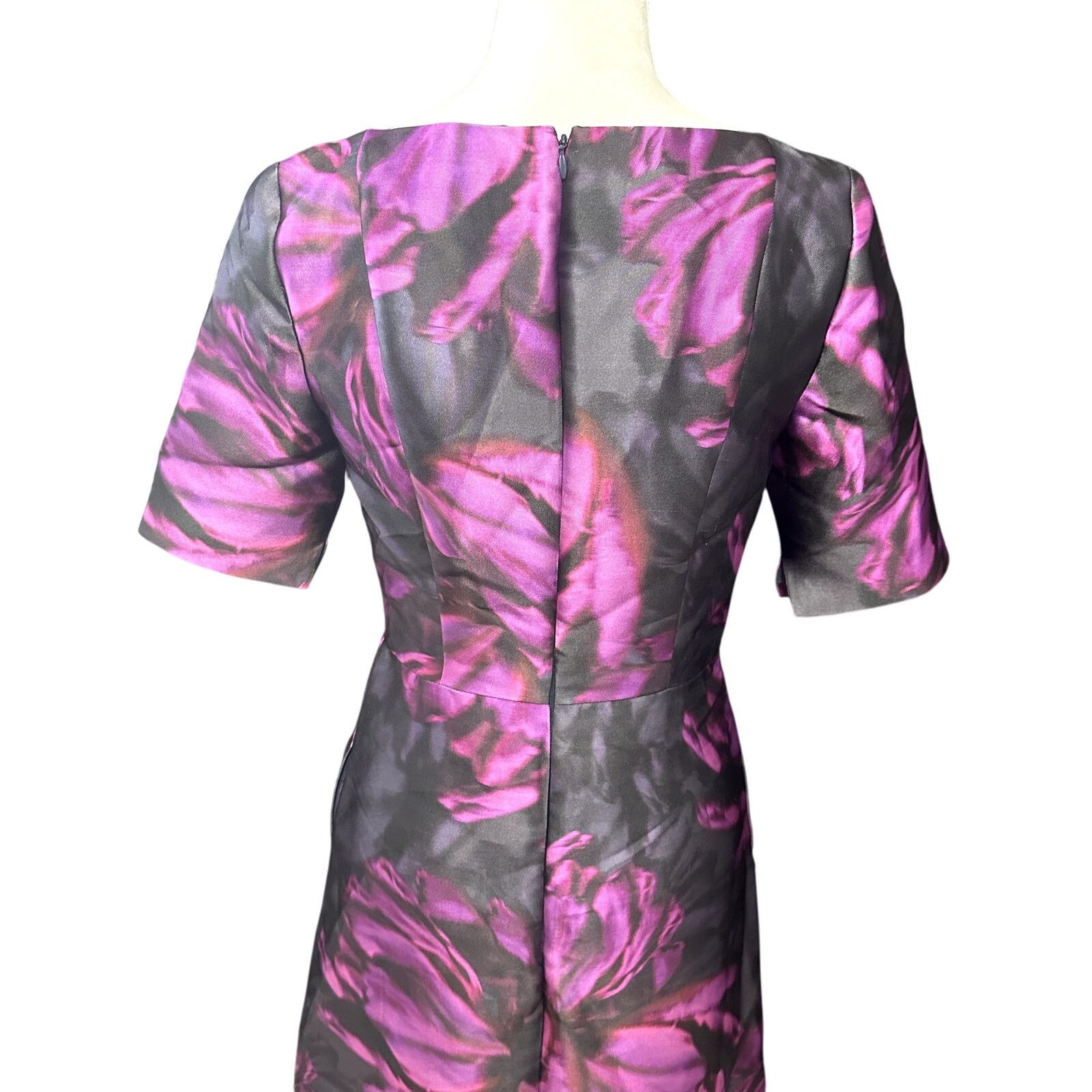 Kay Under Midi Dress Tallulah Tea-Length Black Purple 4 NWOT