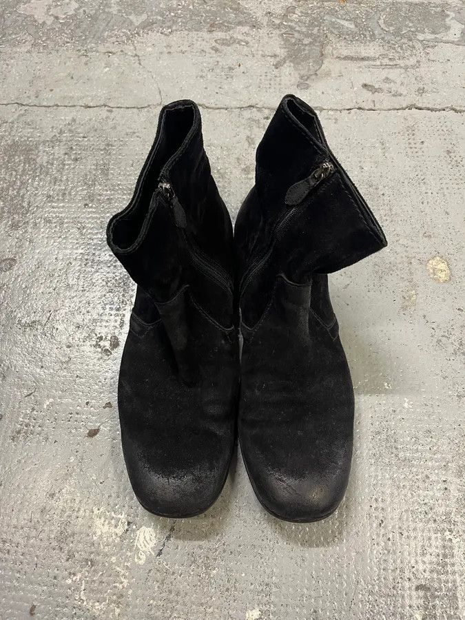 Prada Prada Black Eroded Leather Chelsea Boots Size US 9 / EU 42 - 4 Thumbnail
