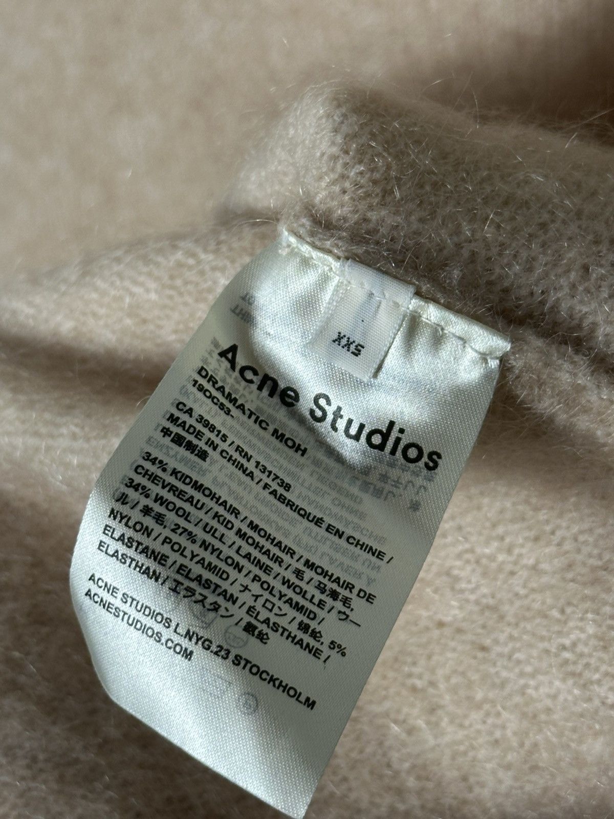 Acne Studios RARE GRAIL Acne Studios Baby Pink Mohair Knit Dramatic Moh Size US M / EU 48-50 / 2 - 7 Thumbnail