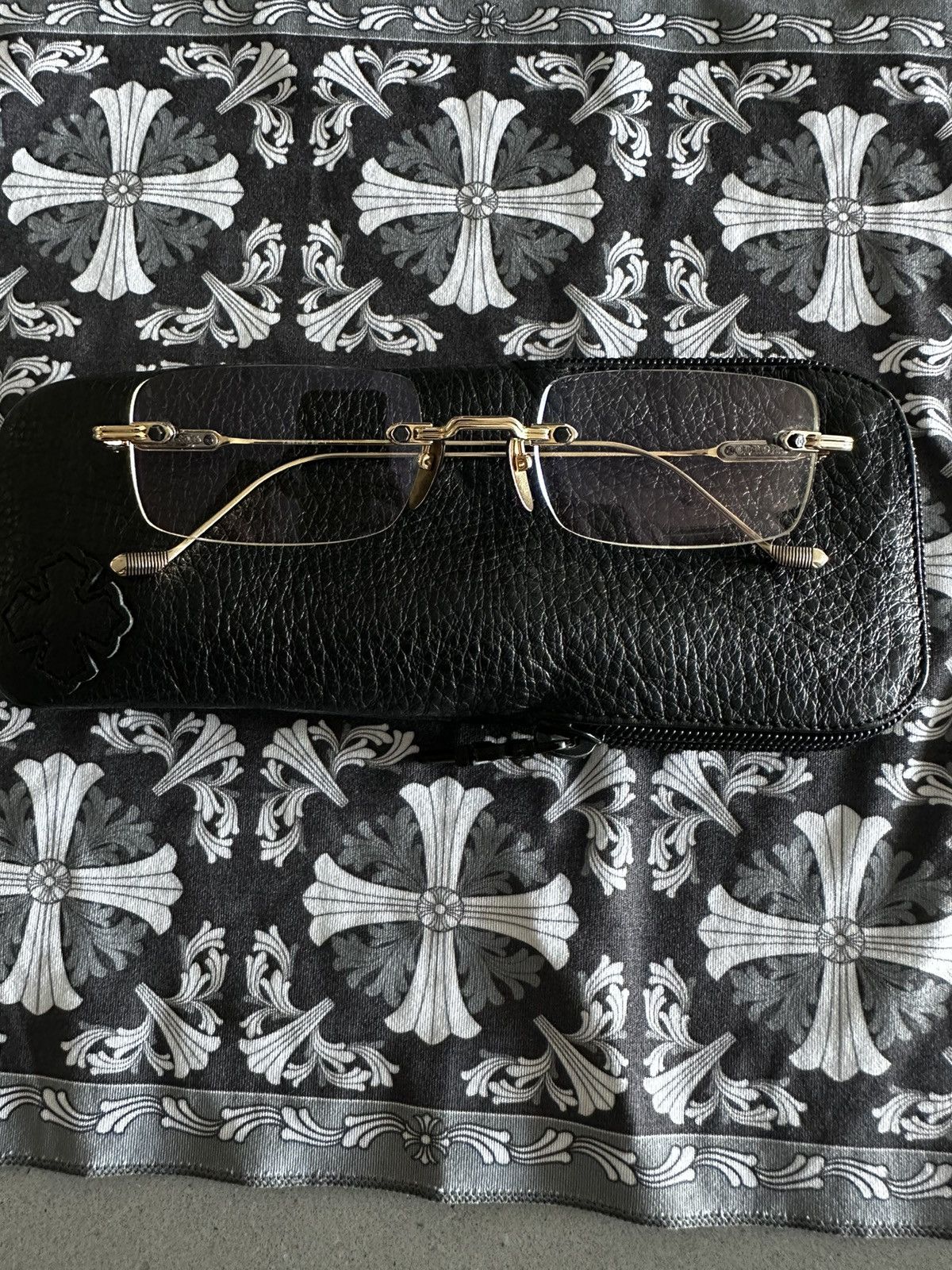 Chrome Hearts Chrome Hearts Rimless Glasses Gold Size ONE SIZE - 3 Thumbnail
