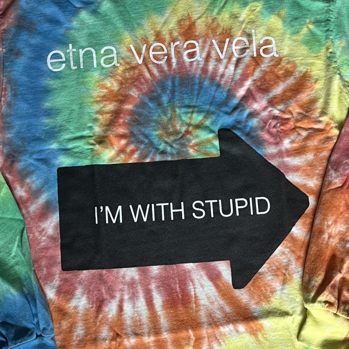 Drain Gang × Sad Boys Fakemink Etna Vera Vela I’m With Stupid Longsleeve Tee Shirt Size US XL / EU 56 / 4 - 5 Thumbnail
