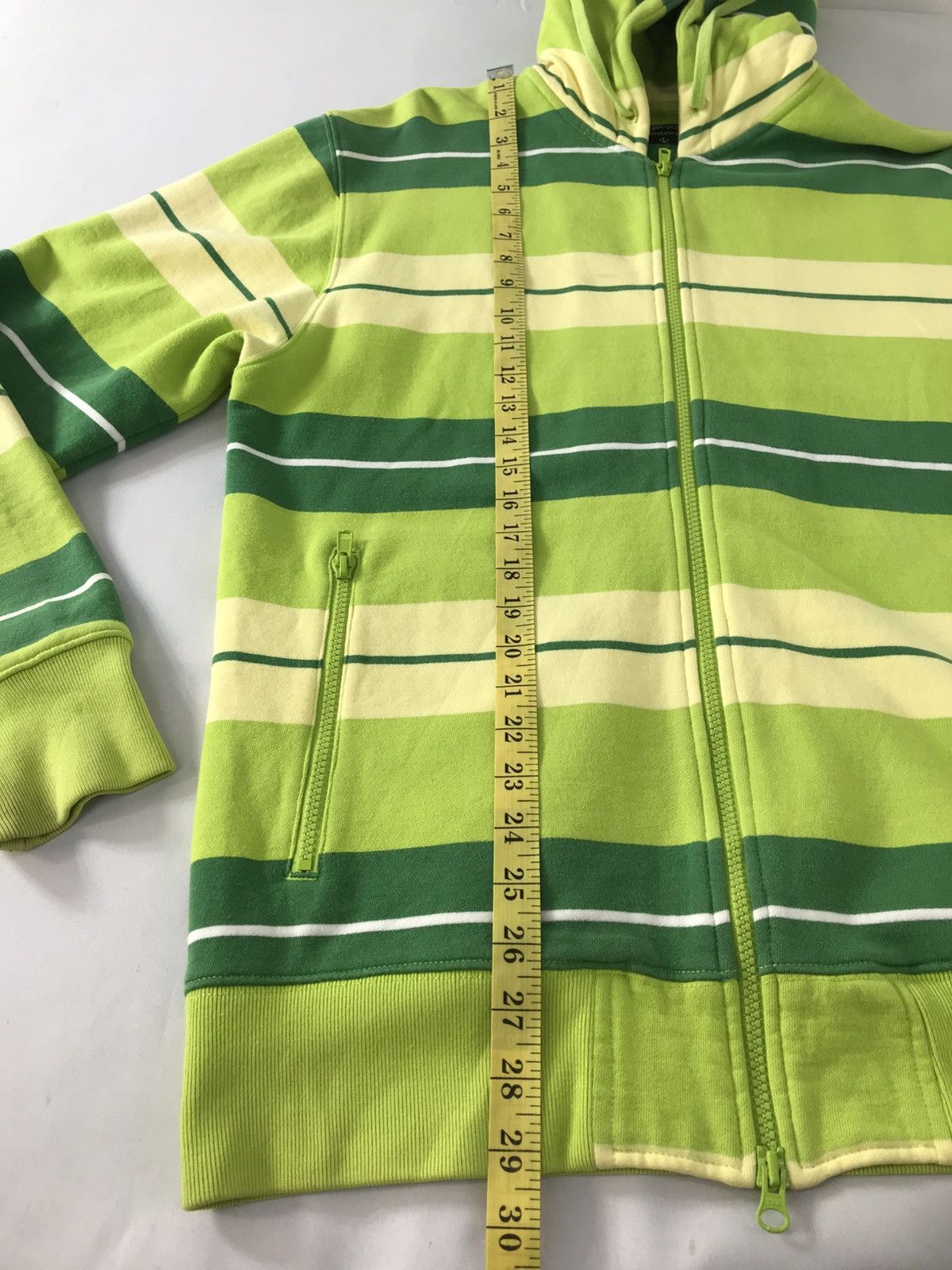 Stussy Stussy Authentic Striped Block Hooded Jacket Streetwear Size US L / EU 52-54 / 3 - 14 Thumbnail