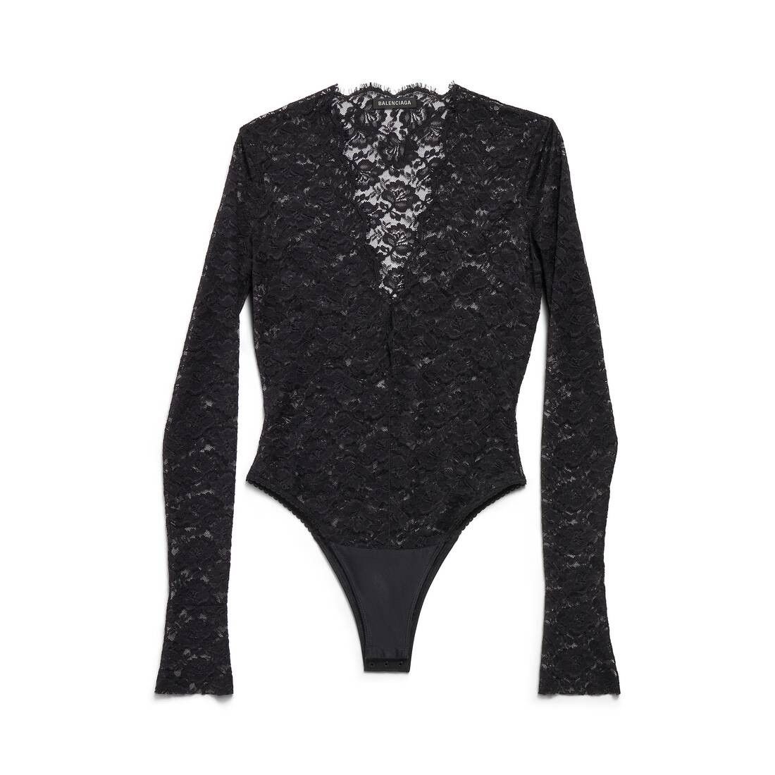 Balenciaga oc11z0825 V-Neck Bodytop in Black Size XL / US 12-14 / IT 48-50 - 1 Thumbnail