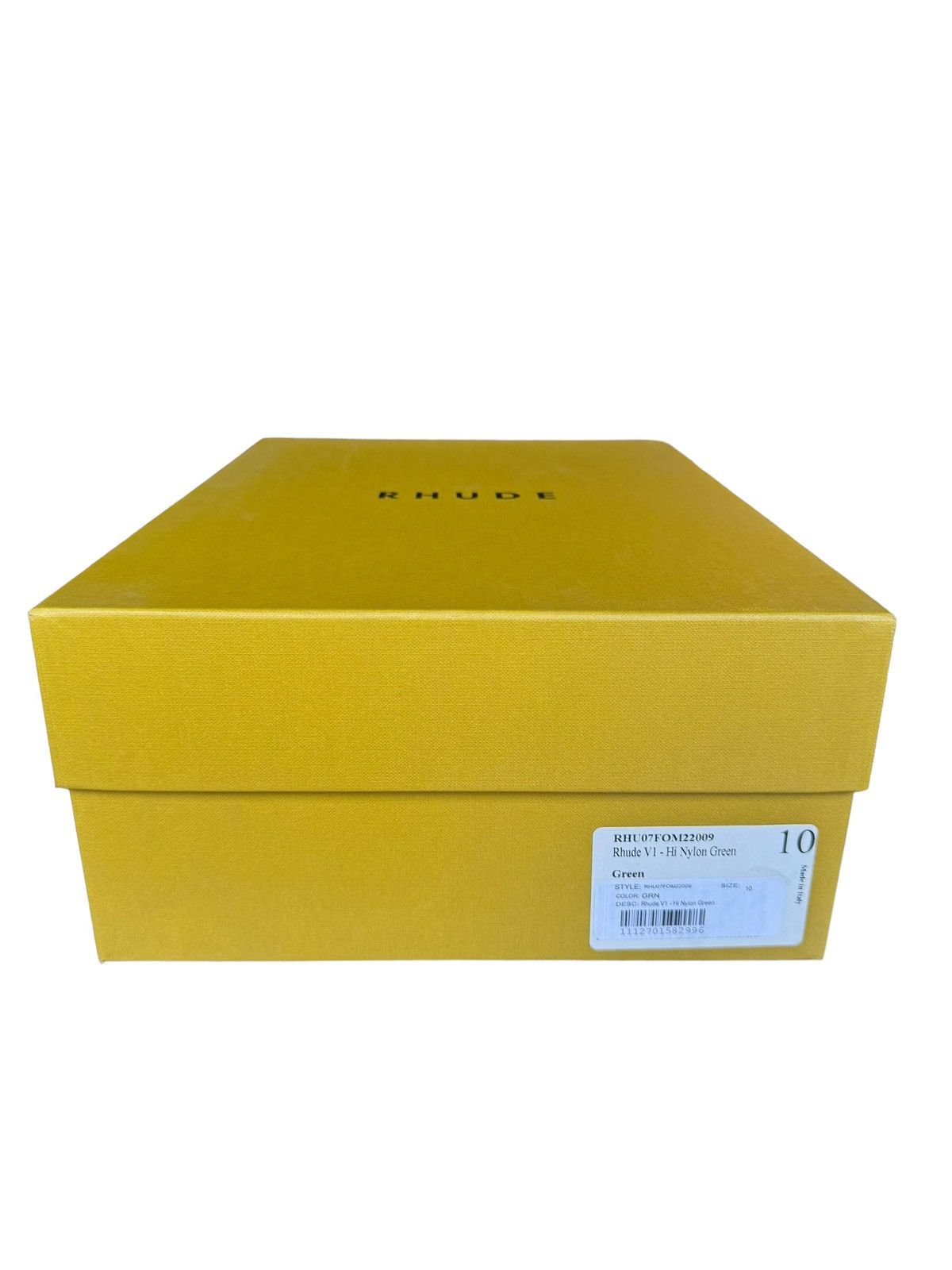 Rhude 2019 Unreleased V1 Hi Nylon Green Size US 10 / EU 43 - 6 Thumbnail