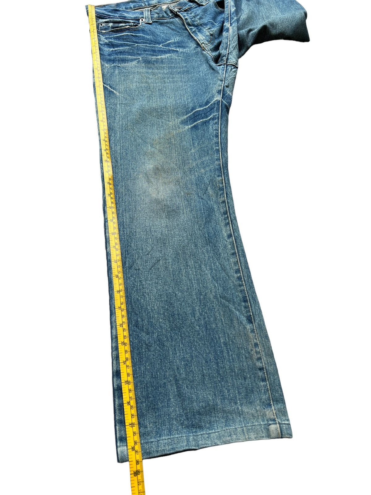 Other Peace Spellout Japanese Distressed Denim Jeans 33x29 Size US 33 - 13 Thumbnail