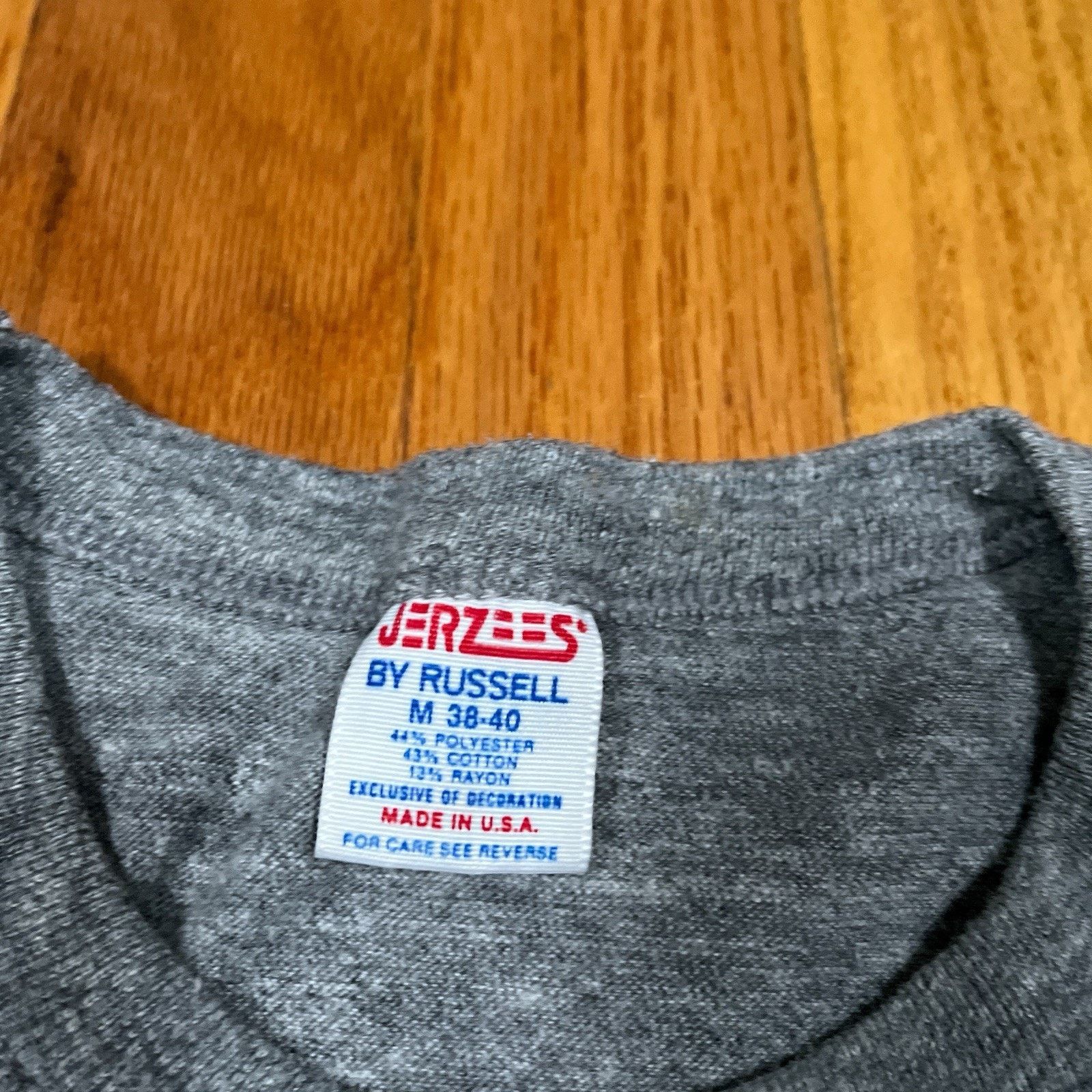 Jerzees VTG 80s Great Scott Music Venue Tee SA Made Boston History! Size US M / EU 48-50 / 2 - 4 Thumbnail