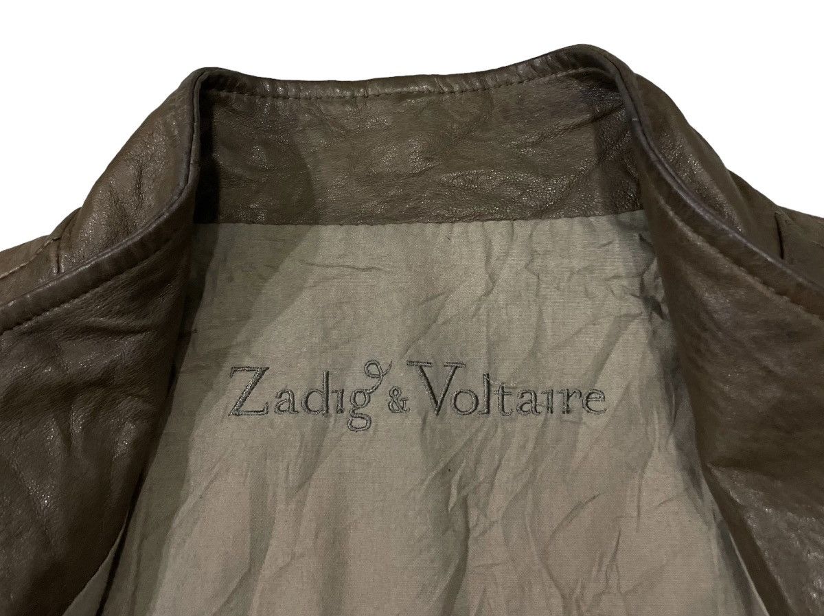 Zadig & Voltaire Vintage Zadig & Voltaire Lukas Lamb Leather Jacket Size XS / US 0-2 / IT 36-38 - 18 Thumbnail