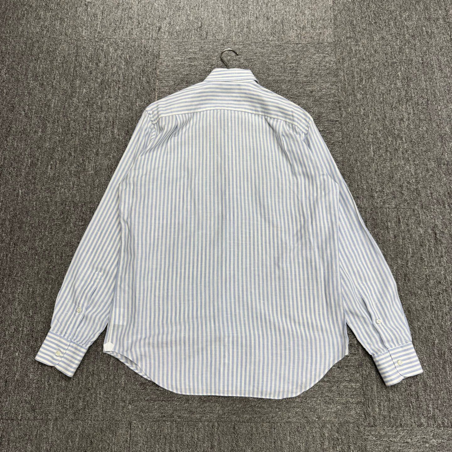 Loro Piana Loro Piana Striped Linen Shirt M Size US M / EU 48-50 / 2 - 5 Thumbnail