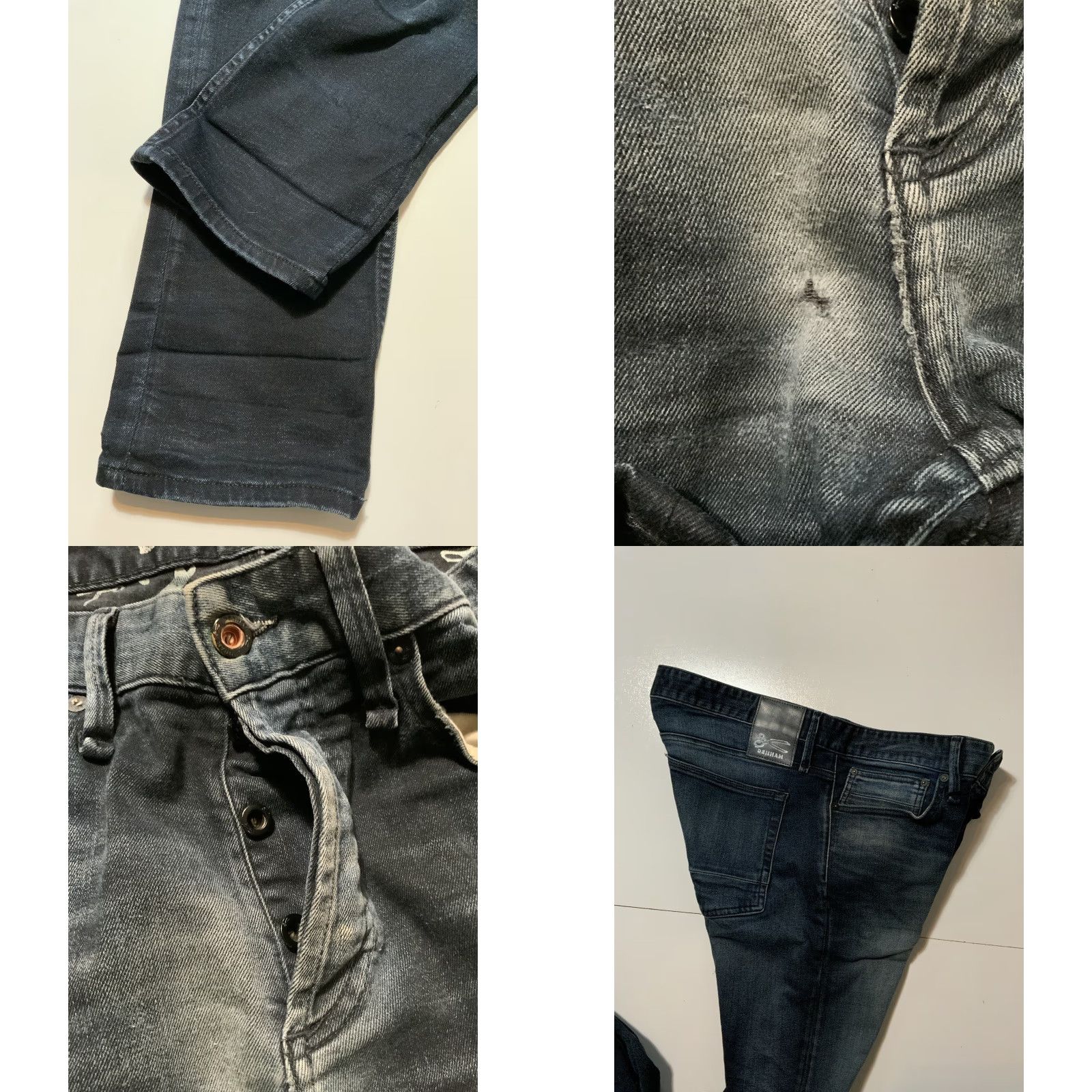 DENHAM VINTAGE Denham The Jeanmaker Bolt Skinny Slim Fit Button Fly Denim Jeans Sz. 36 Size US 36 / EU 52 - 8 Thumbnail