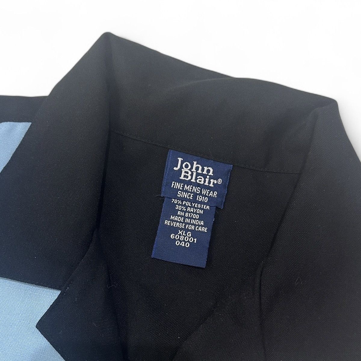 Blair Vintage John Blair Blue Geometric Classic 70s Dapper Size US XL / EU 56 / 4 - 4 Thumbnail