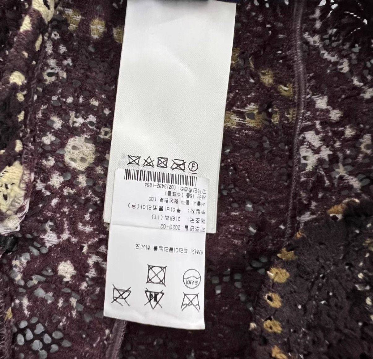 Louis Vuitton Louis Vuitton Runway Burgundy Heavy Embroidered Pants J41 Size 28" / US 6 / IT 42 - 4 Thumbnail