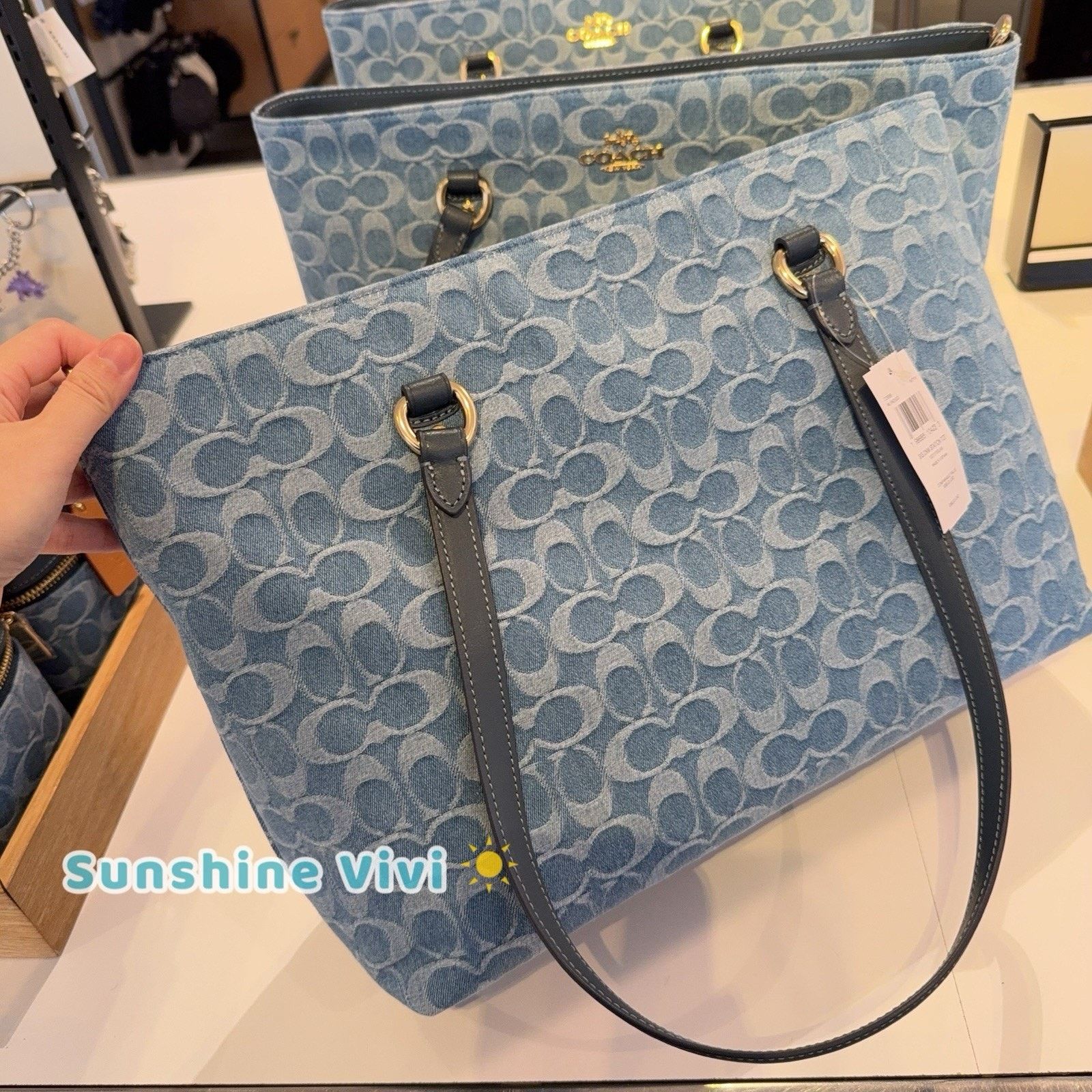 Coach NWT Bundle Coach Station Tote CDB88 Swagger Chain CAX00 Gold Size ONE SIZE - 15 Thumbnail