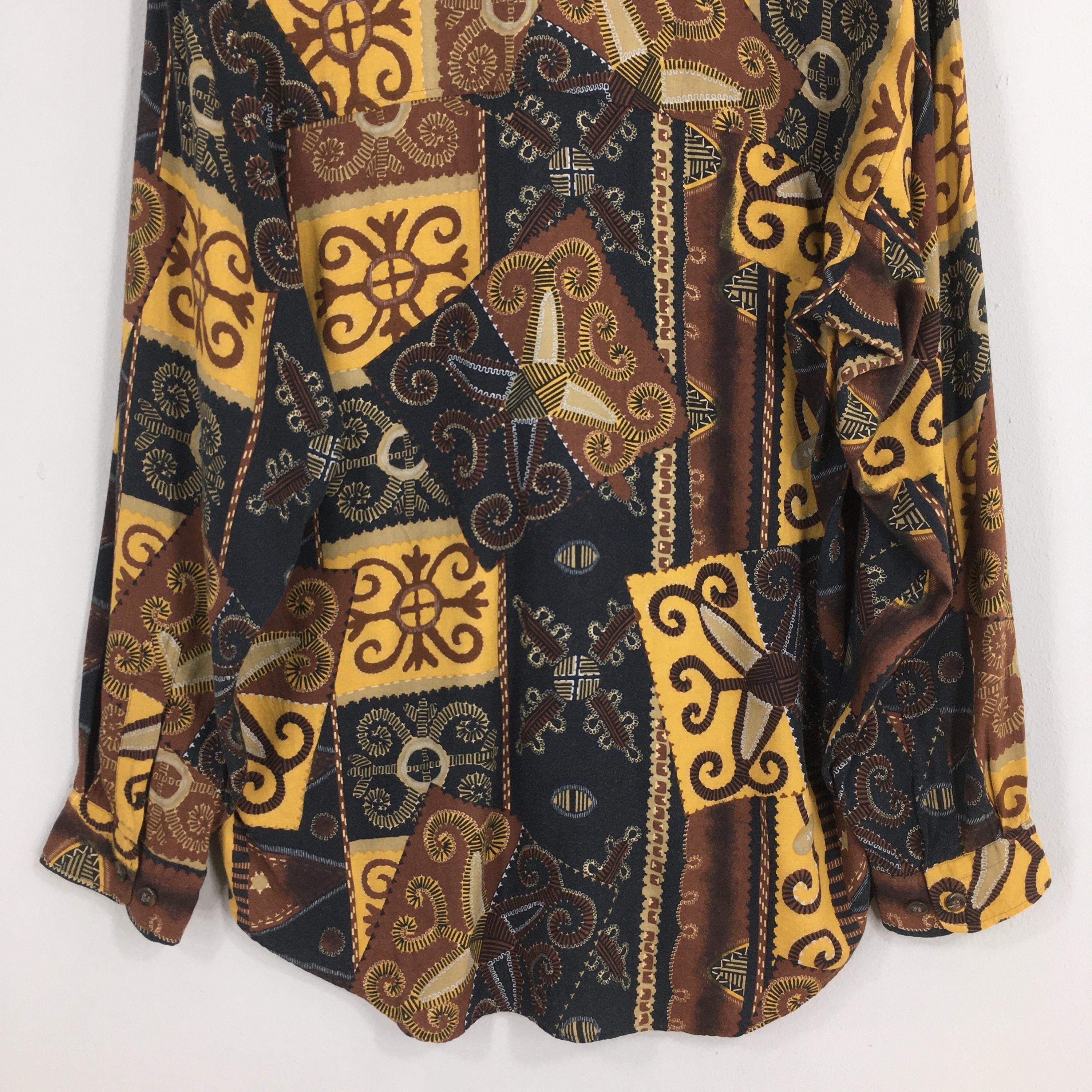 Barque Vintage Novelty Baroque Artwork Rayon Shirt Large Size US L / EU 52-54 / 3 - 9 Thumbnail