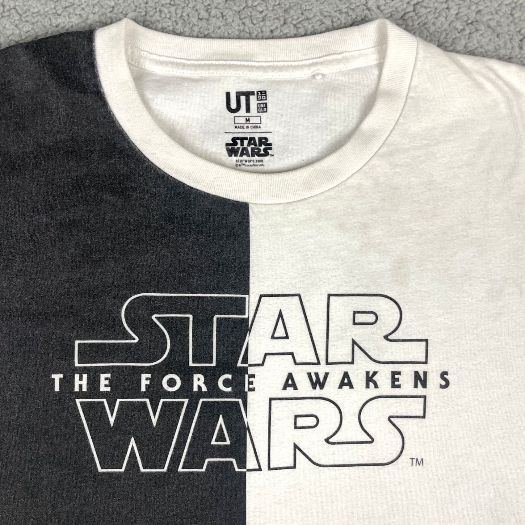 Uniqlo Uniqlo Star Wars T-Shirt Adult Medium Black White Graphic Force Awakens Tshirt Mens Regular Crew Neck Short Sleeve Multicolor Disney 90s? Size US M / EU 48-50 / 2 - 3 Thumbnail