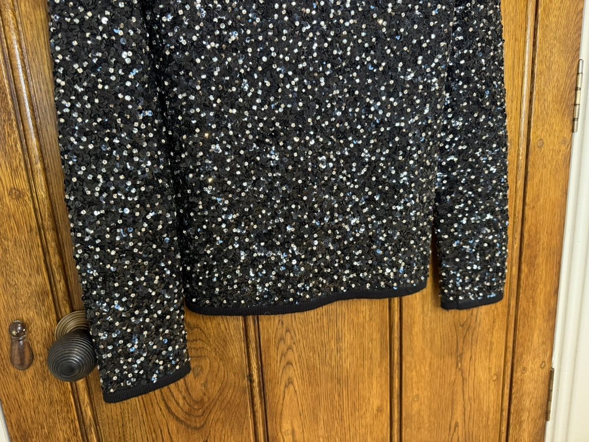 Saint Laurent Paris FW17 Saint Laurent crystal sequin embroidered sweater black Size US XS / EU 42 / 0 - 13 Thumbnail