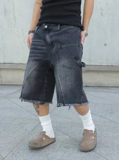 Jean Norika x Egawa Washed edge Y2K opium shorts jeans Size US 32 / EU 48 - 7 Thumbnail