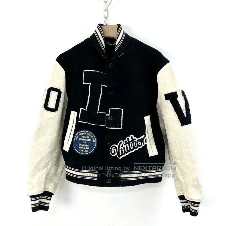 Louis Vuitton Louis Vuitton Leather Cashmere Varsity Jacket. Size US L / EU 52-54 / 3 - 1 Thumbnail