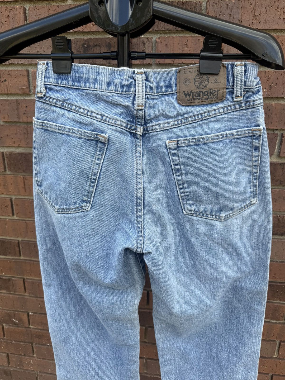 Wrangler Vintage 90s Wrangler Authentic Jeans Altered to Cropped Size 29" - 7 Thumbnail
